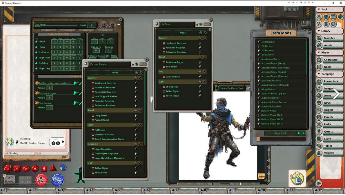 Modiphius Fallout 2d20 Manuale Base Fantasy Grounds VTT