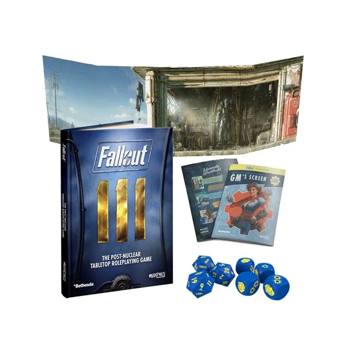 Fallout GDR Gamemaster Bundle manuale + schermo + dadi