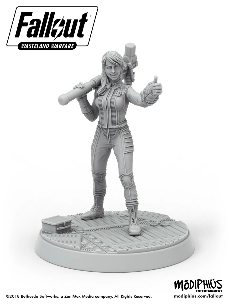 Modiphius Fallout Wasteland Warfare Vault-Tec Poster Girl file STL