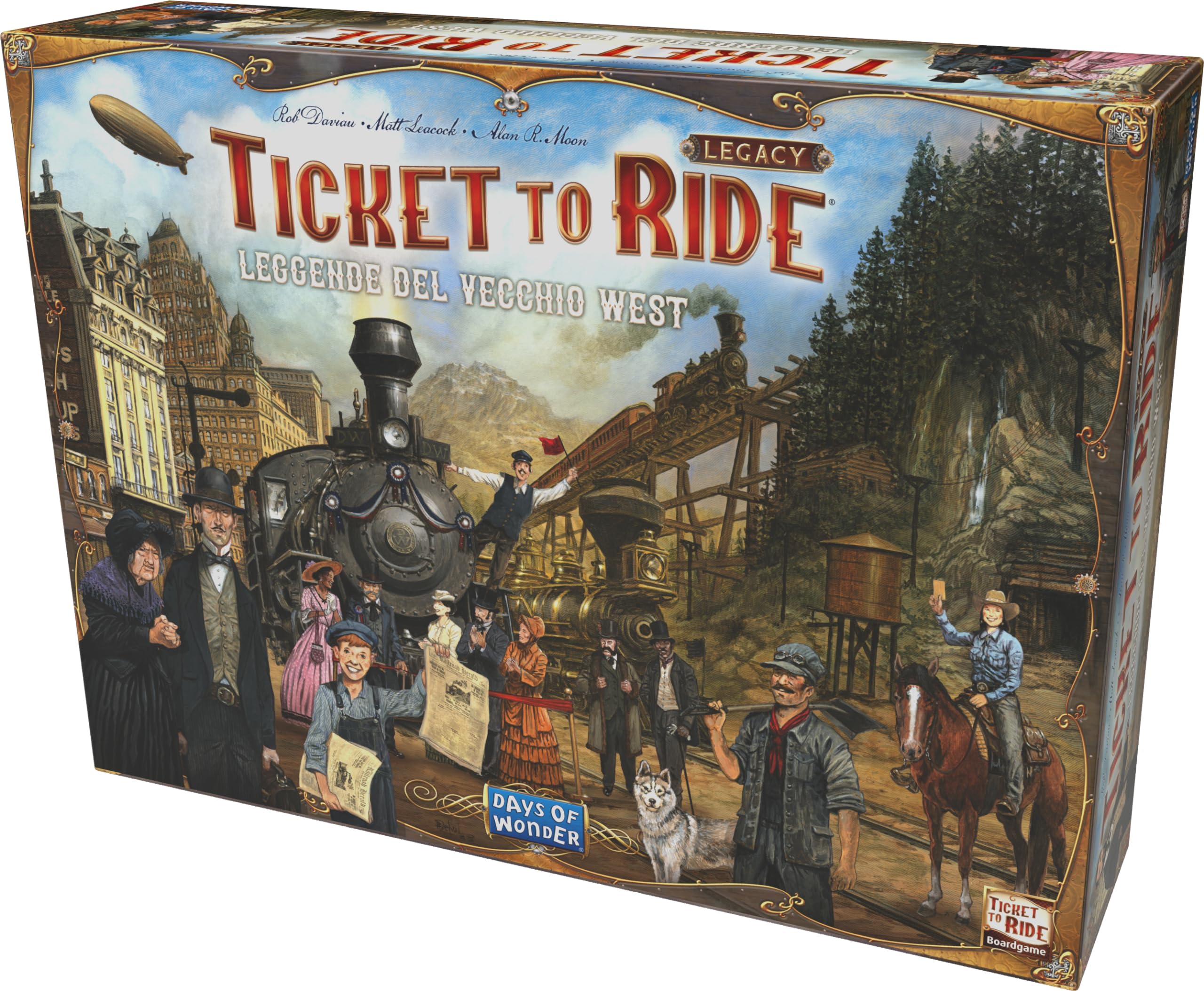 Asmodee Ticket to Ride Legacy Leggende Vecchio West gioco da tavolo