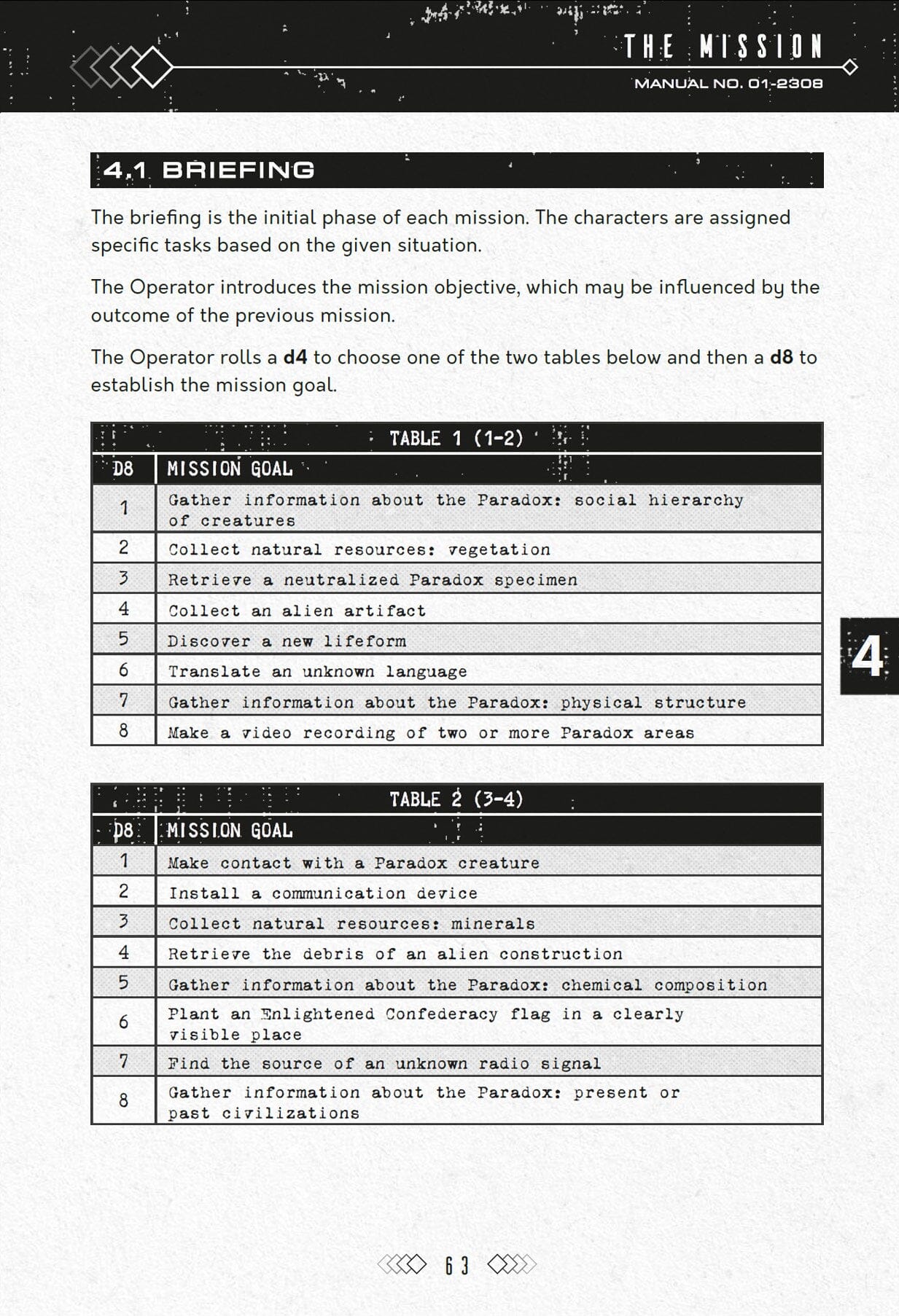 Modiphius The Breach GdR horror brossura 128 pagine