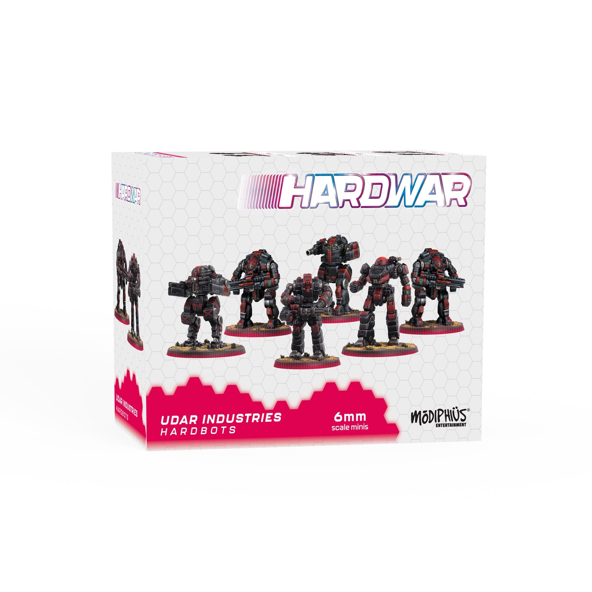 Modiphius Hardwar Udar Hardbots set 6 miniature 6mm resina