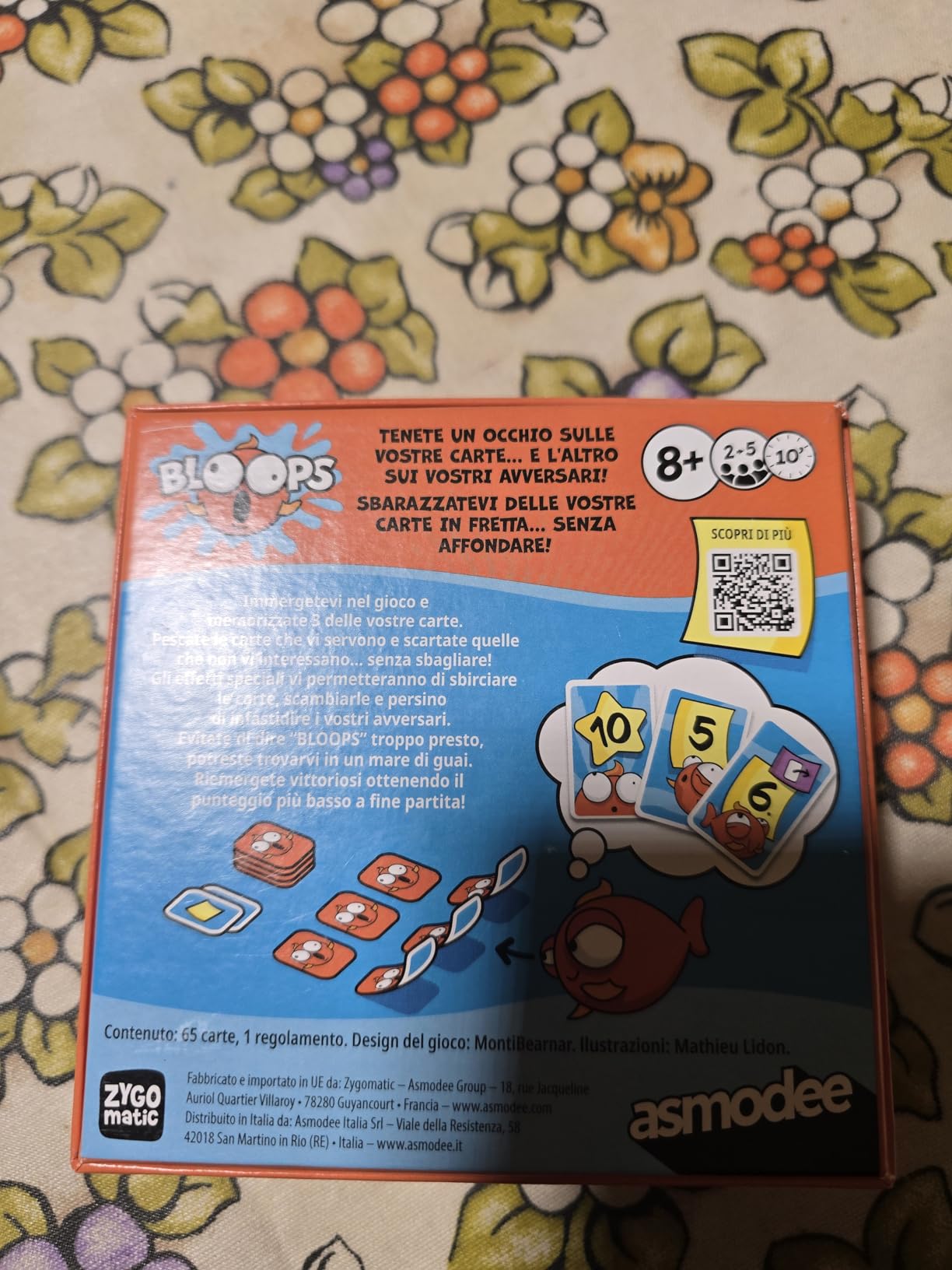 Asmodee Bloops Gioco di Carte Memoria 8+ anni Italiano