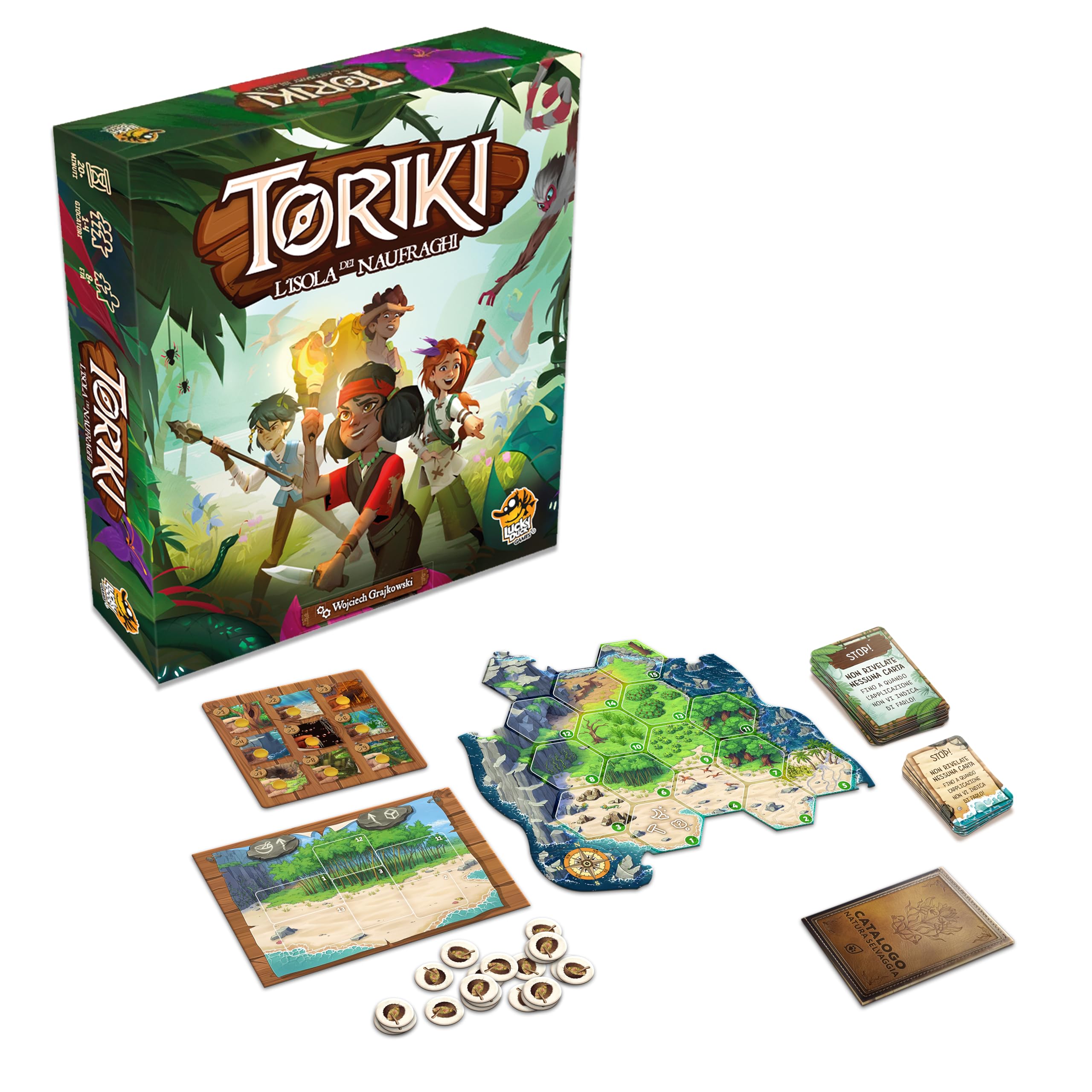 Asmodee Toriki L'Isola dei Naufraghi gioco tavolo cooperativo 1-4