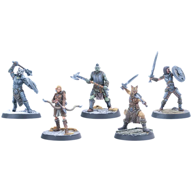 Modiphius Elder Scrolls Call to Arms Adventurer Allies 5 miniature