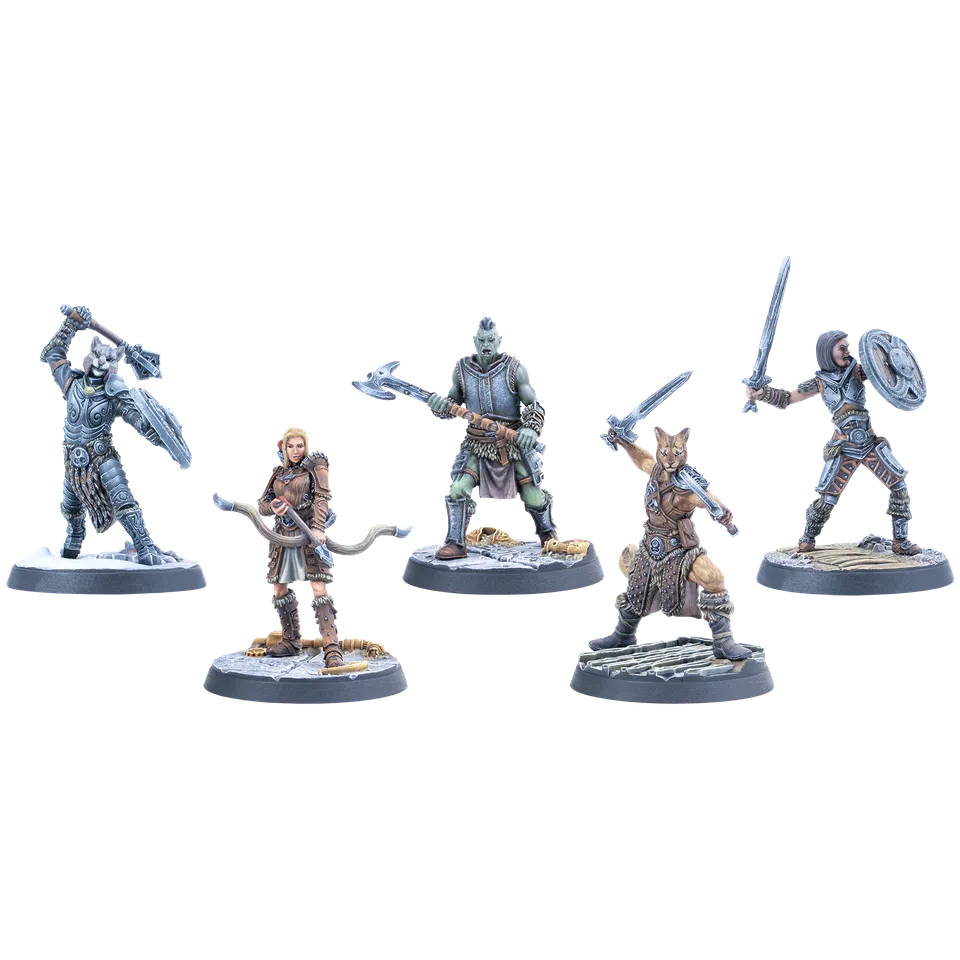Modiphius Elder Scrolls Call to Arms Adventurer Allies 5 miniature