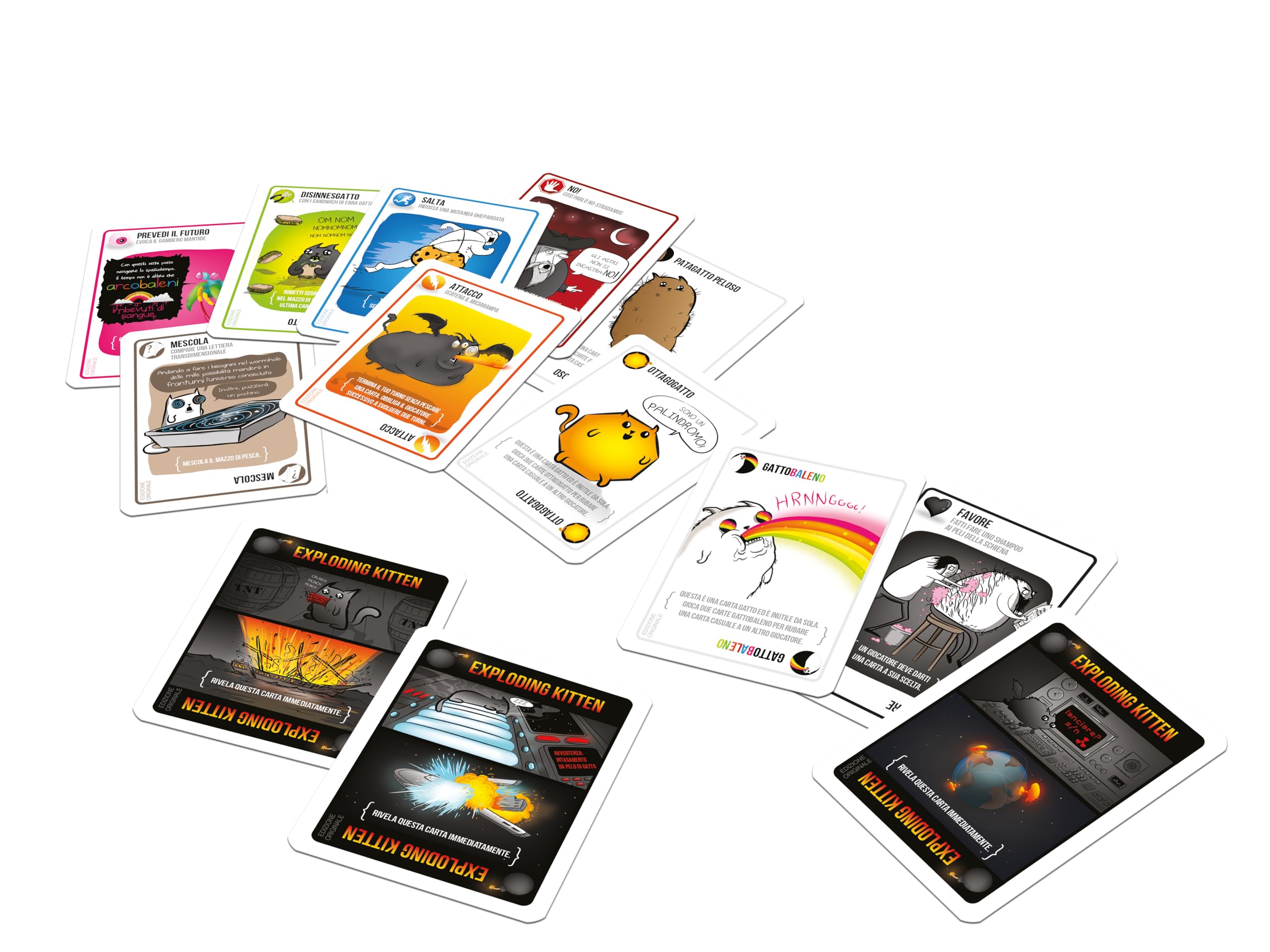 Asmodee Exploding Kittens gioco di carte base 2-5 giocatori