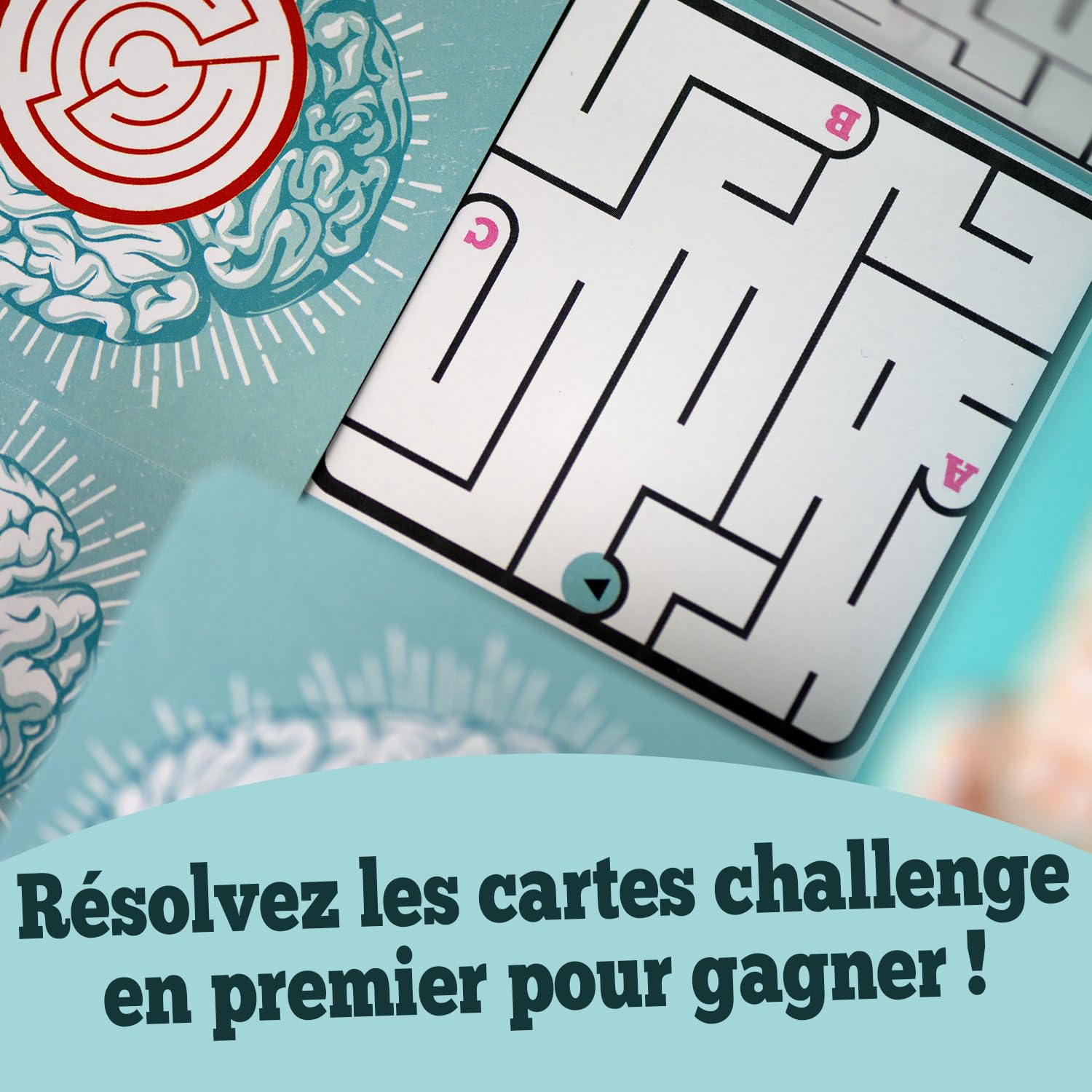 Asmodee Cortex Challenge Azzurro gioco carte cervello 2-6
