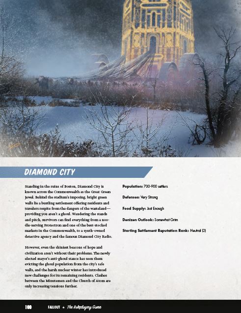 Modiphius Fallout GDR Winter of Atom manuale quest 248 pagine