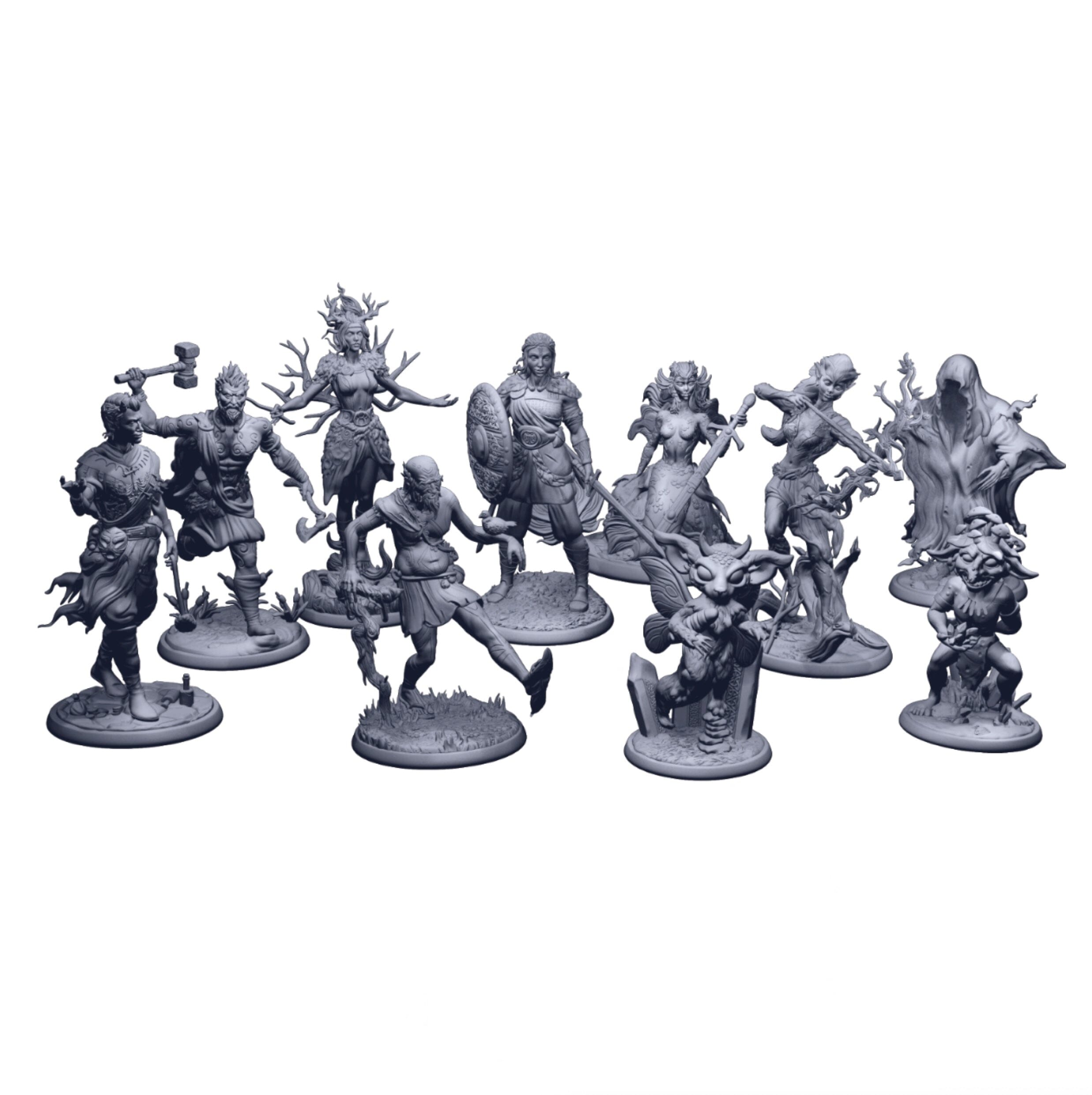 Modiphius Legends of Avallen Faeseekers Fae File STL 10 Miniature