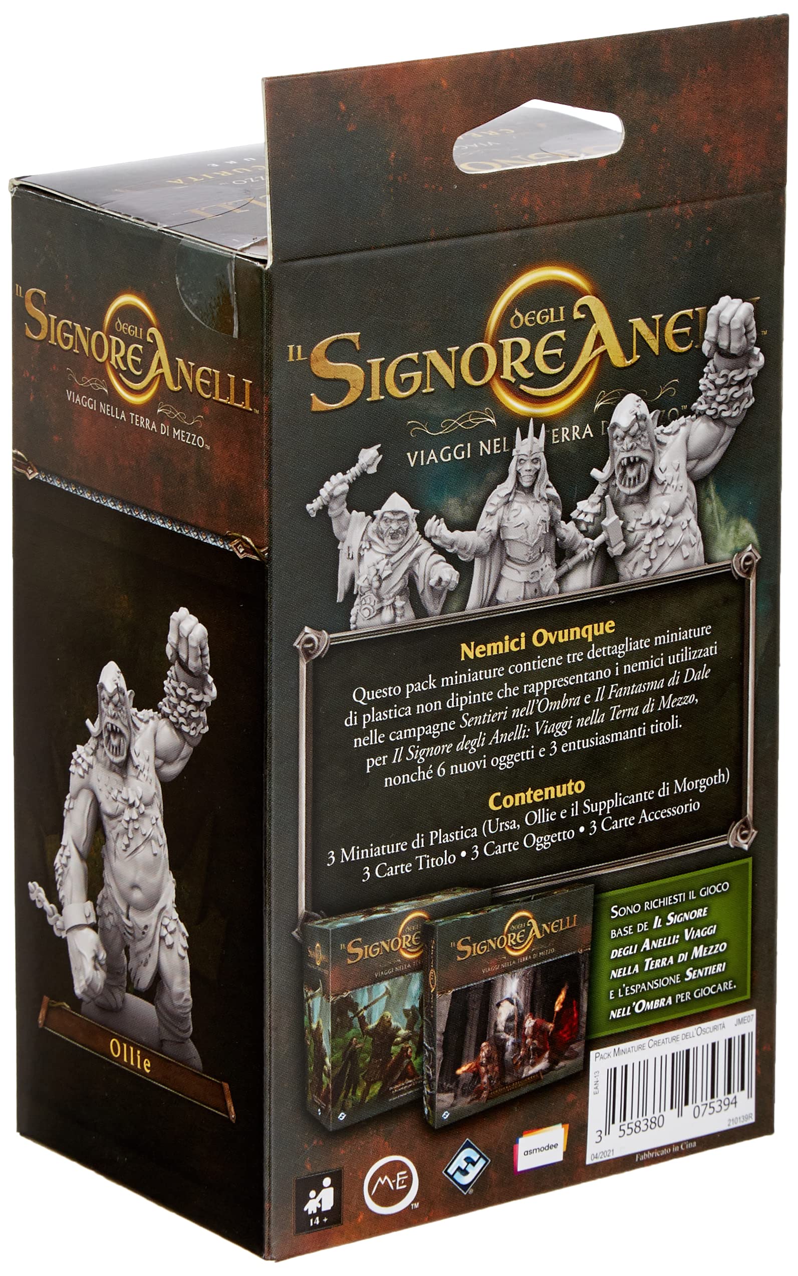 Asmodee Viaggi nella Terra di Mezzo Creature dell'Oscurità espansione italiano