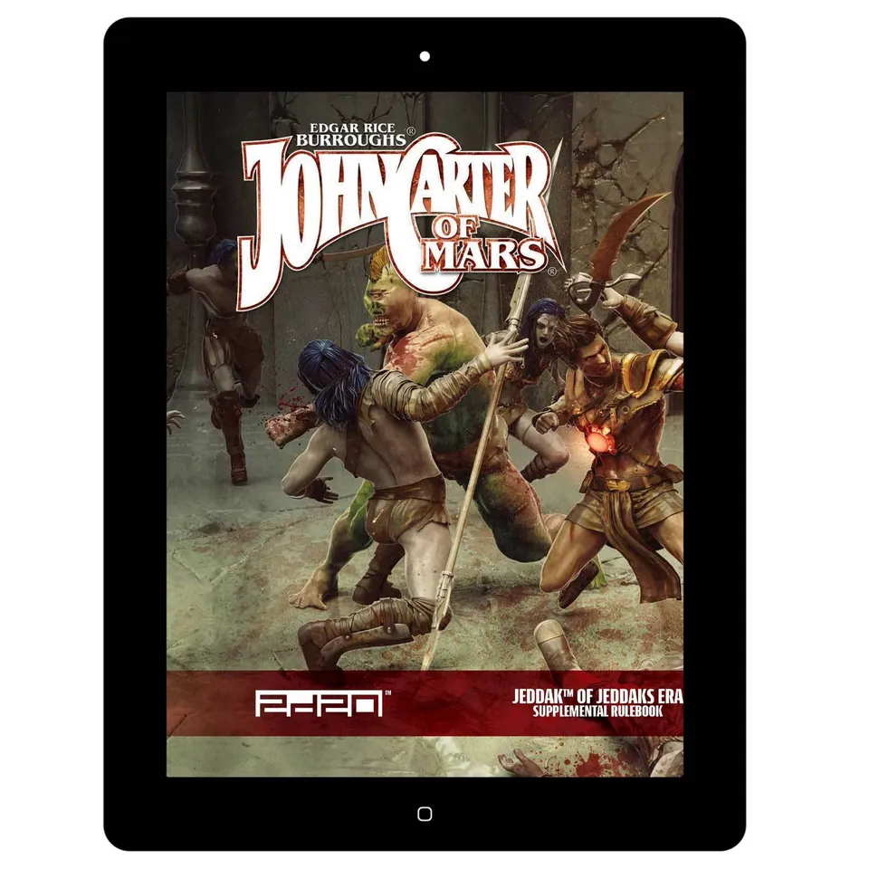 Modiphius John Carter Jeddak of Jeddaks supplemento GDR PDF 137 pp