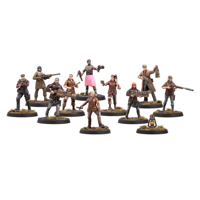Modiphius Fallout Factions Railroad Core Box 10 miniature