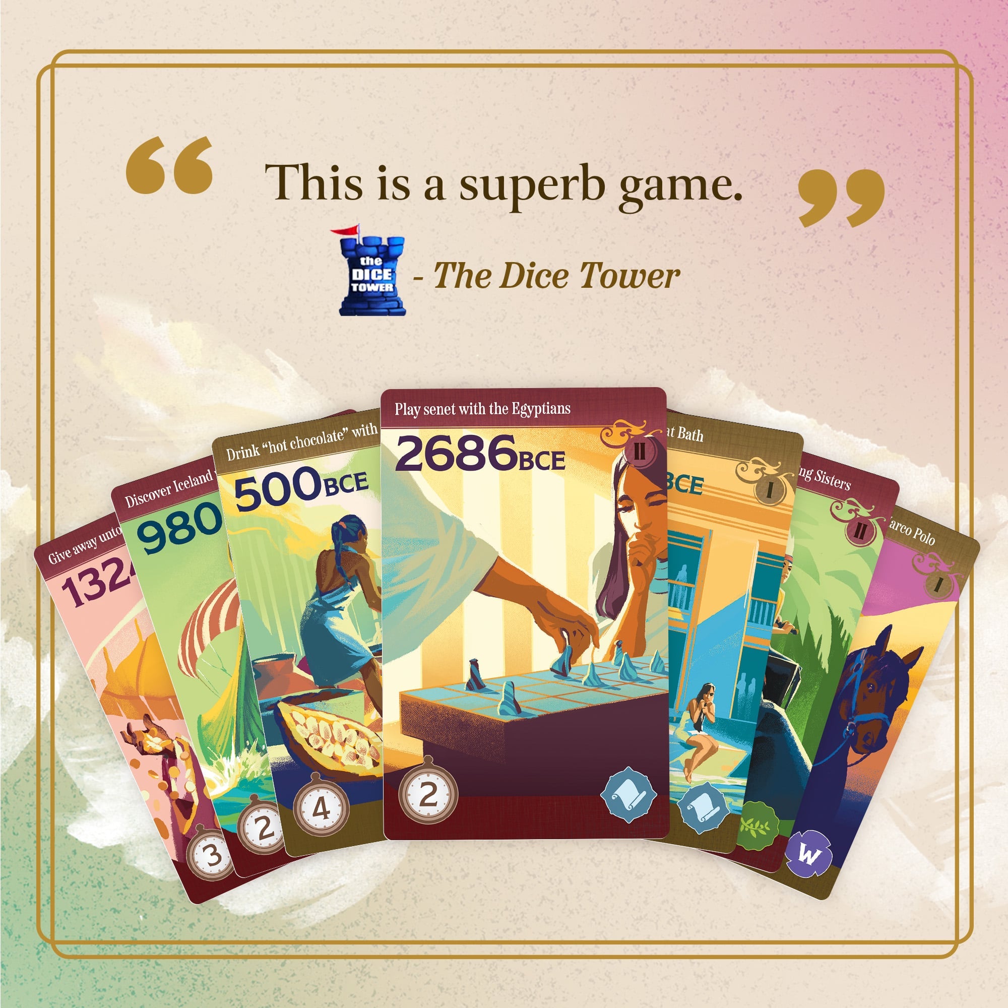 Trekking Through History gioco da tavolo viaggio storia