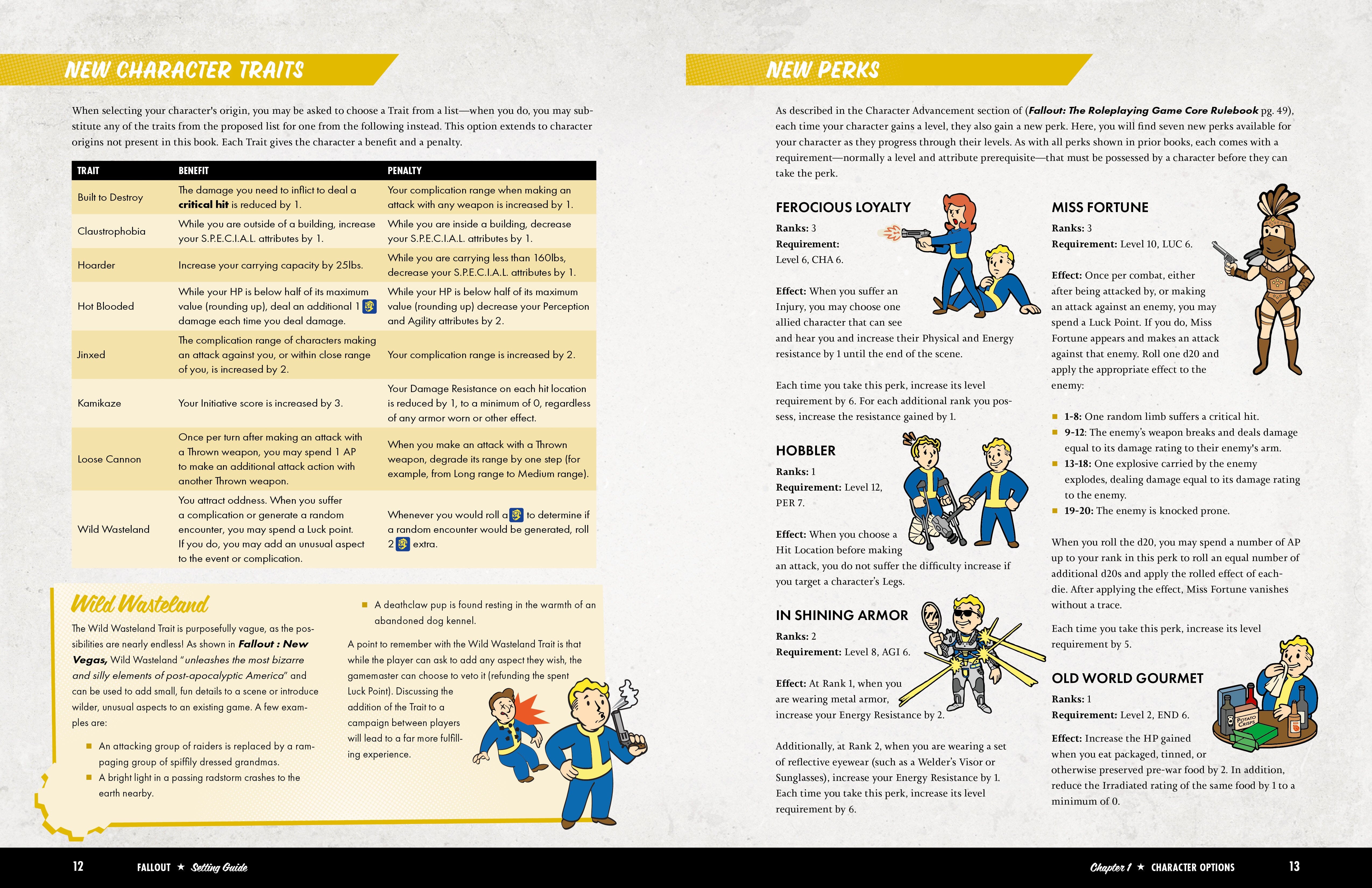 Fallout RPG New Vegas Setting Guide libro 128 pagine