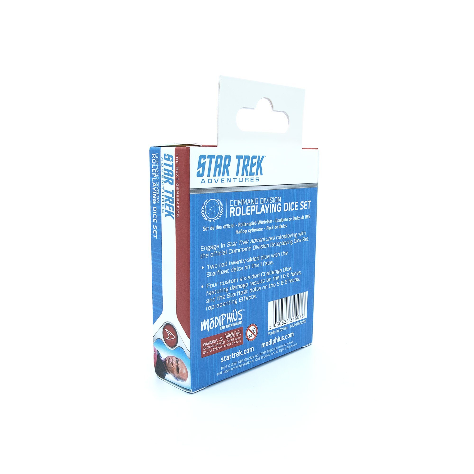 Modiphius Star Trek Adventures Command Division set dadi rossi