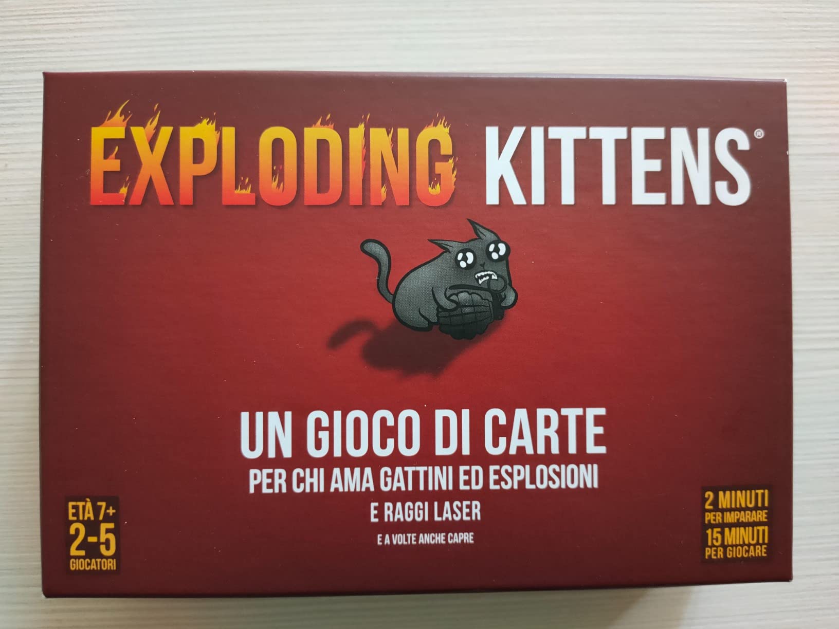 Asmodee Exploding Kittens gioco di carte base 2-5 giocatori