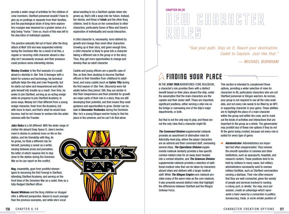 Modiphius Star Trek Adventures Player's Guide manuale GDR PDF 264 pagine