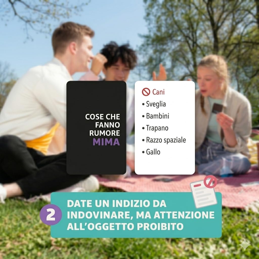 Asmodee Hint Go party game da viaggio squadre edizione italiana