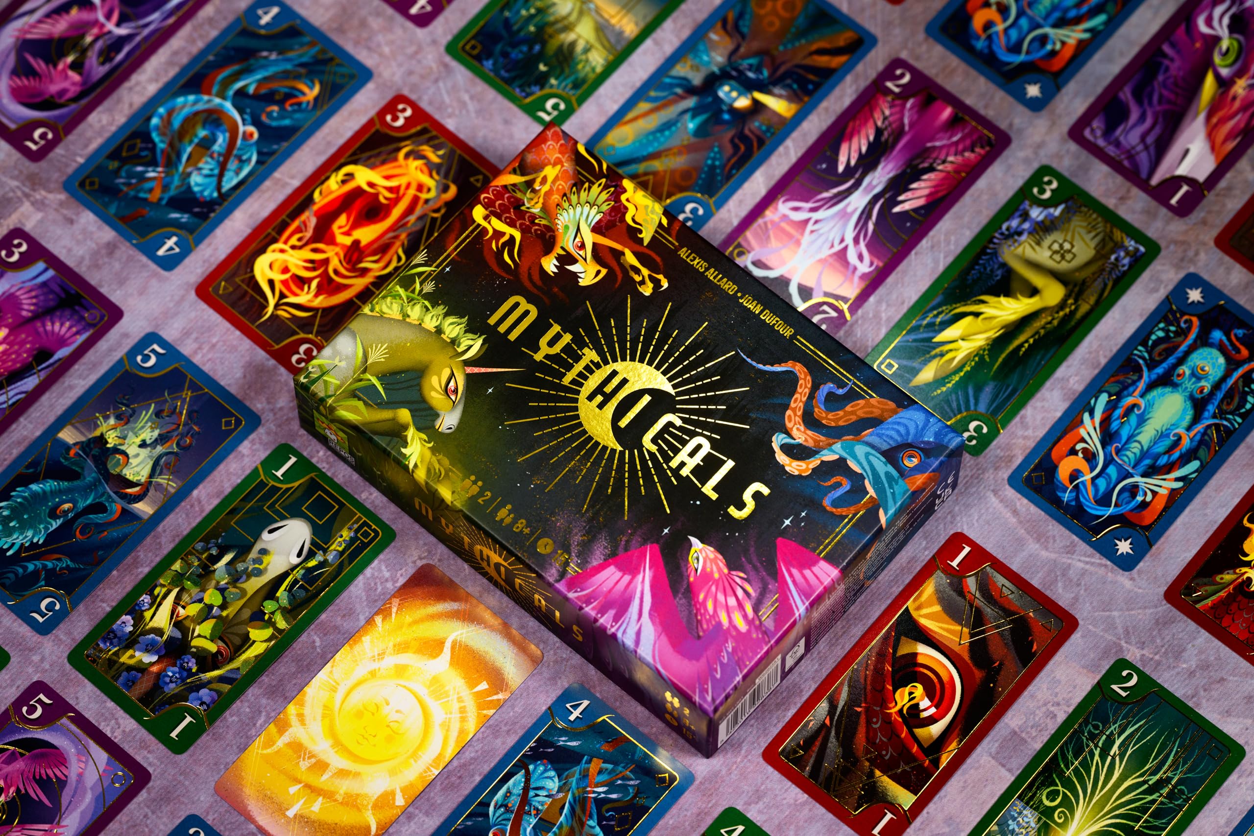 Asmodee Mythicals gioco carte duello 2 giocatori italiano