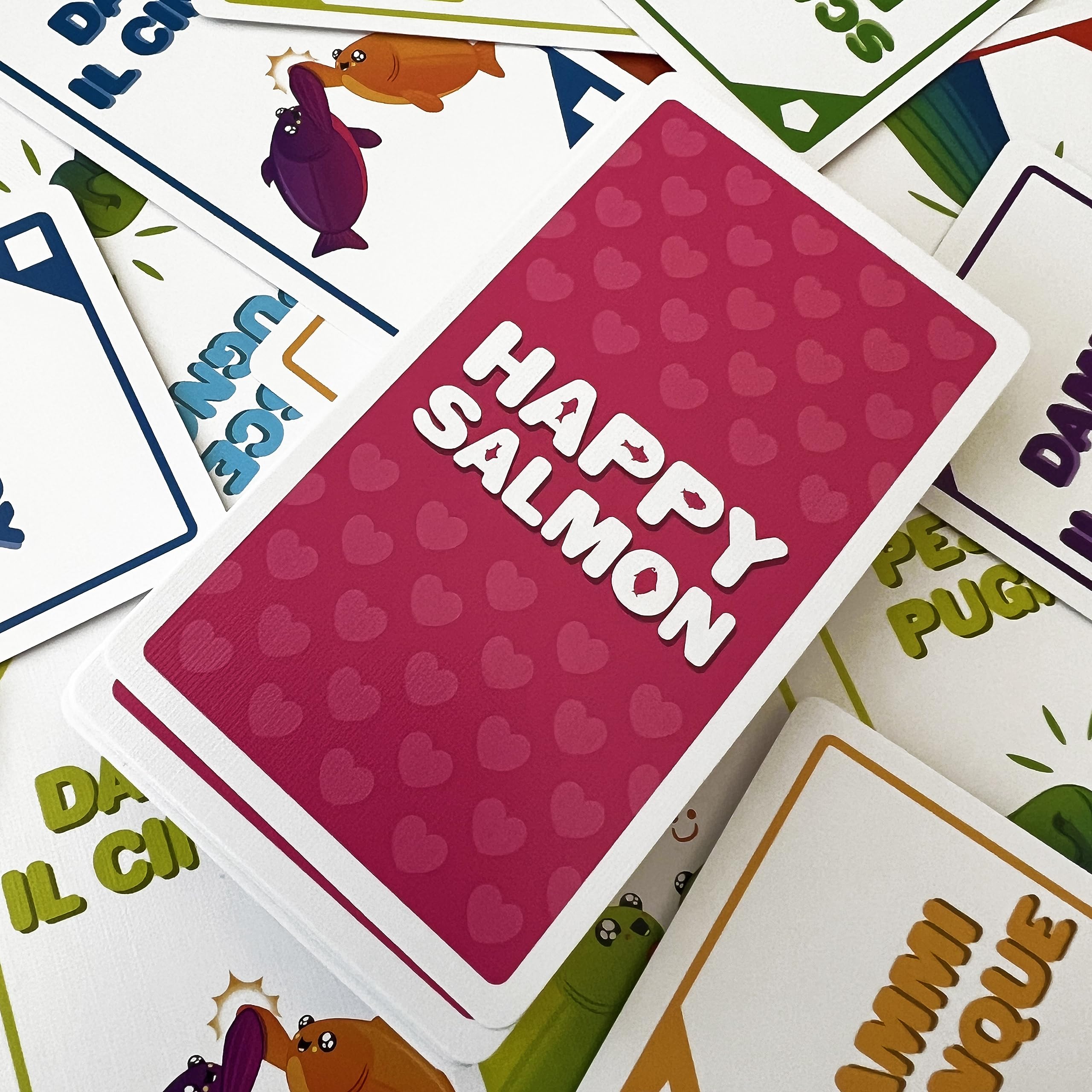 Asmodee Happy Salmon Gioco Base Gioco di Carte 3-8 giocatori