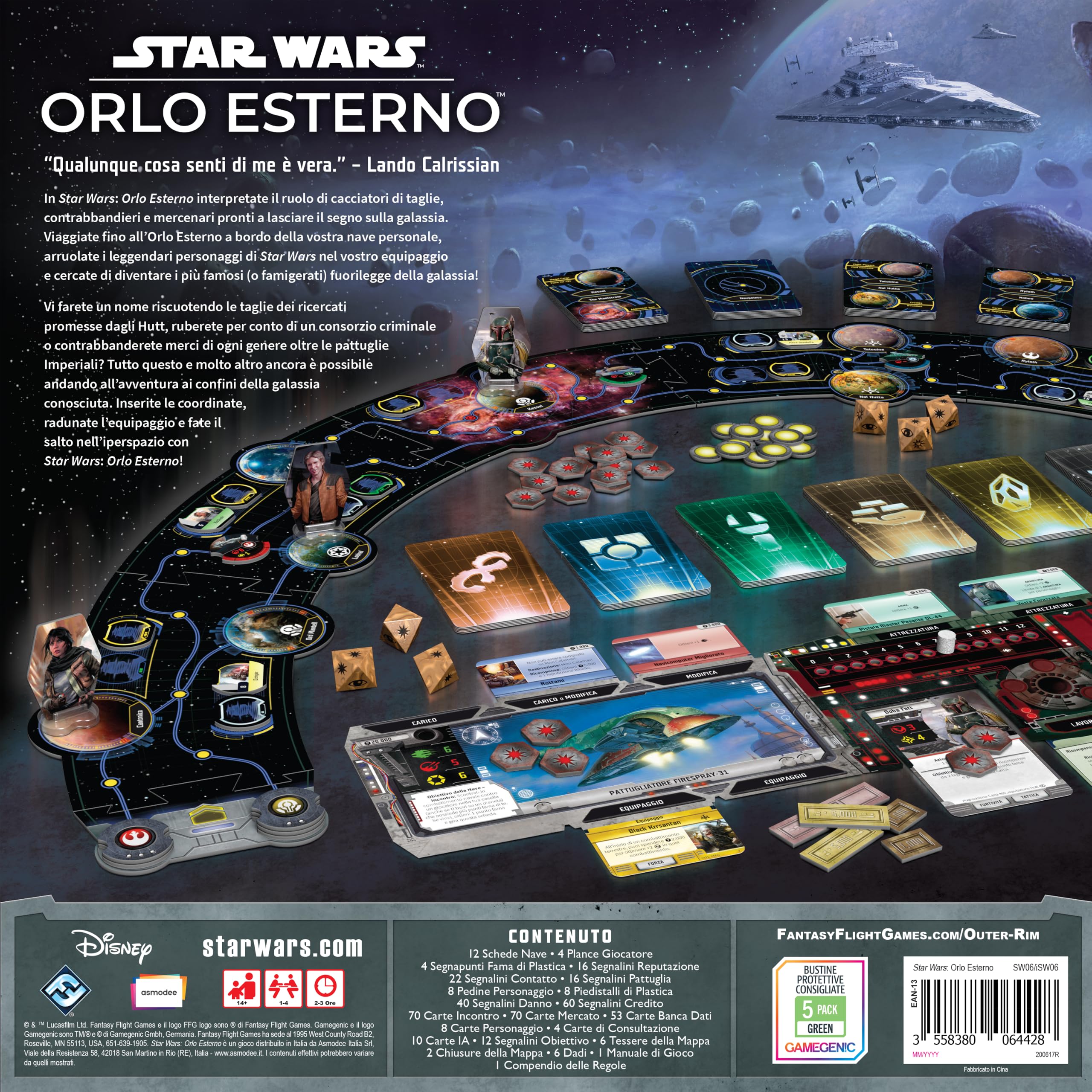 Asmodee Star Wars Orlo Esterno gioco da tavolo base 1-4 giocatori