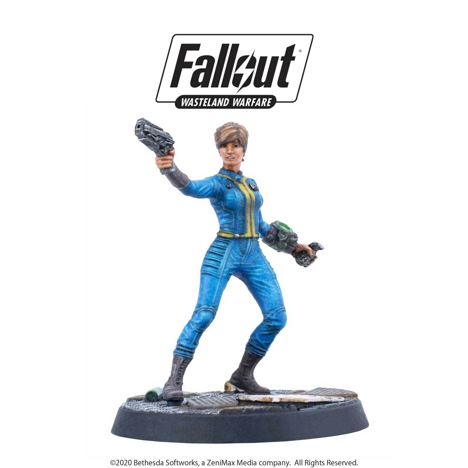 Modiphius Fallout Wasteland Warfare Survivors Vault Personnel miniature