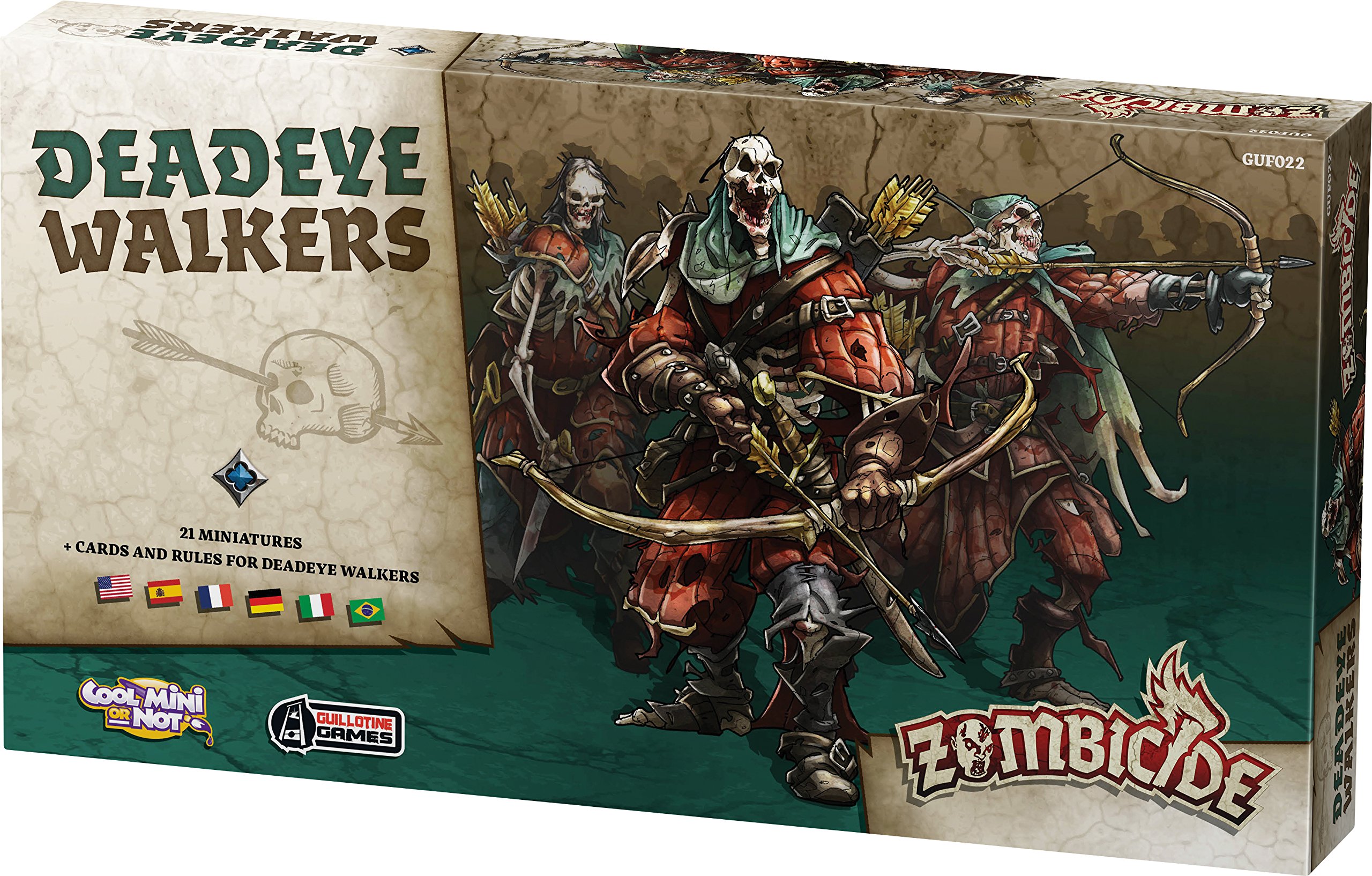 Zombicide Deadeye Walkers Espansione Black Plague Miniature