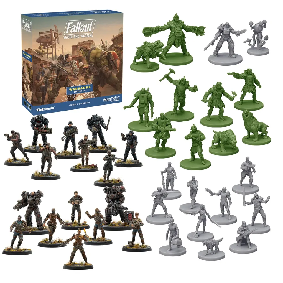 Modiphius Fallout: Wasteland Warfare Warbands Faction Bundle miniature