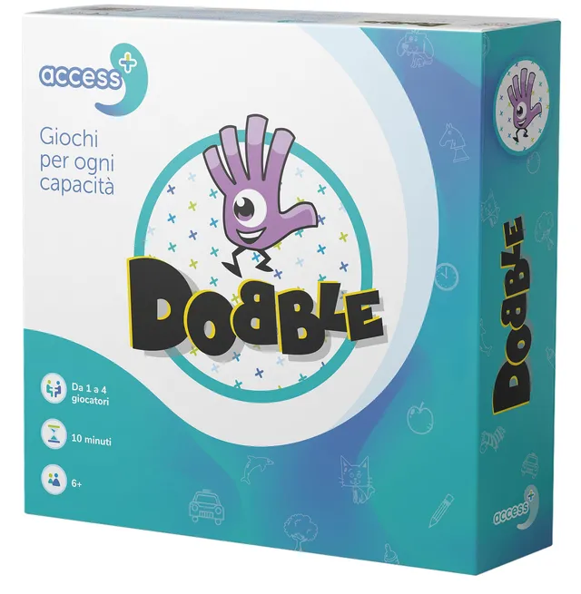 Asmodee Dobble Access+ gioco di osservazione carte grandi