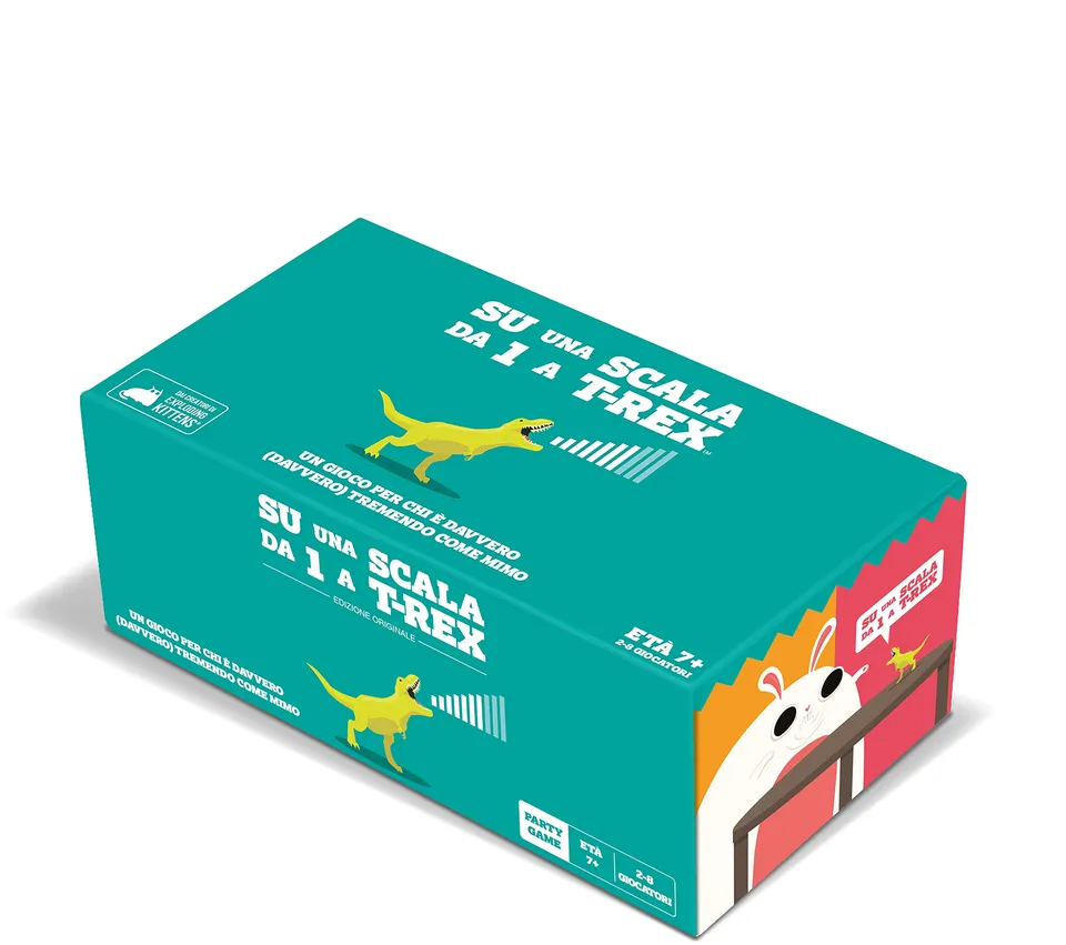 Asmodee Su una Scala da Uno a T-Rex Gioco di Carte party