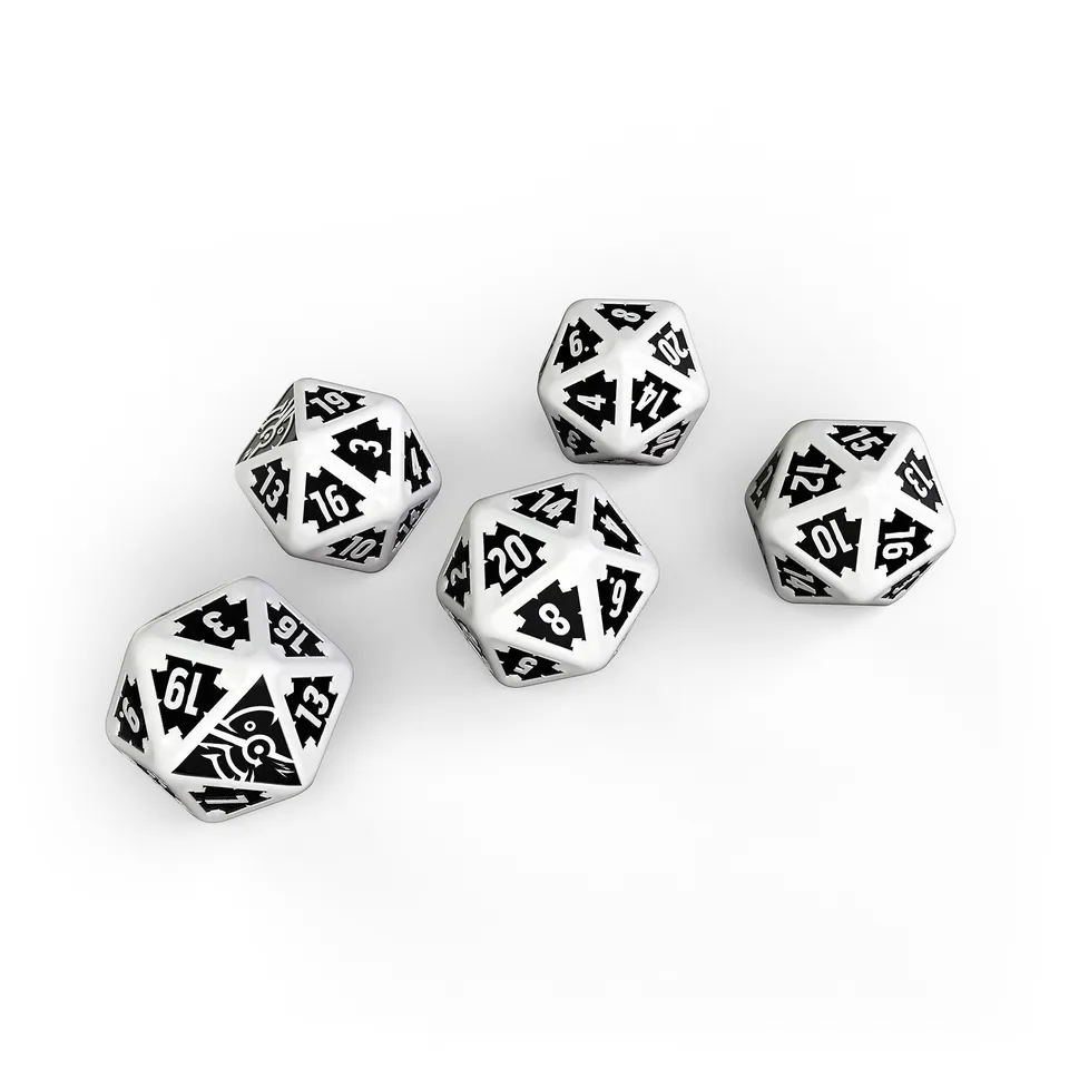 Modiphius Dishonored Roleplaying Game set dadi d20 x5
