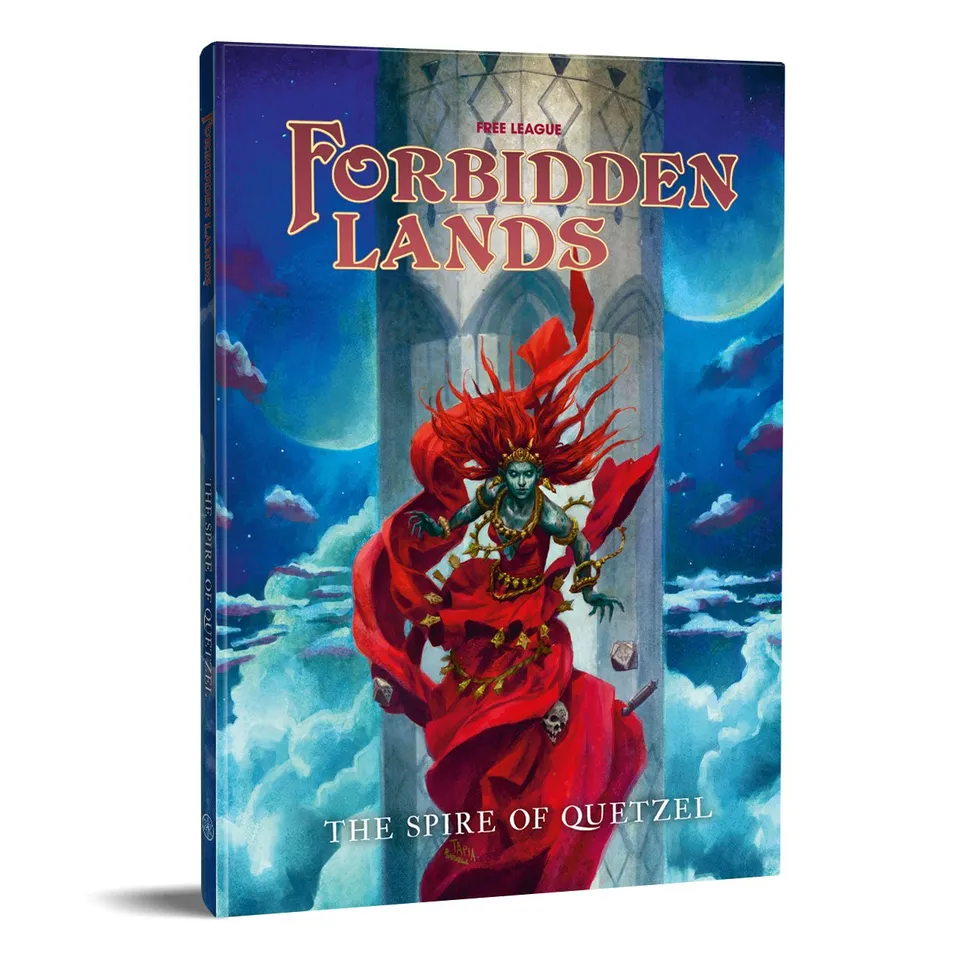 Modiphius Forbidden Lands Quetzel's Spire libro rigido