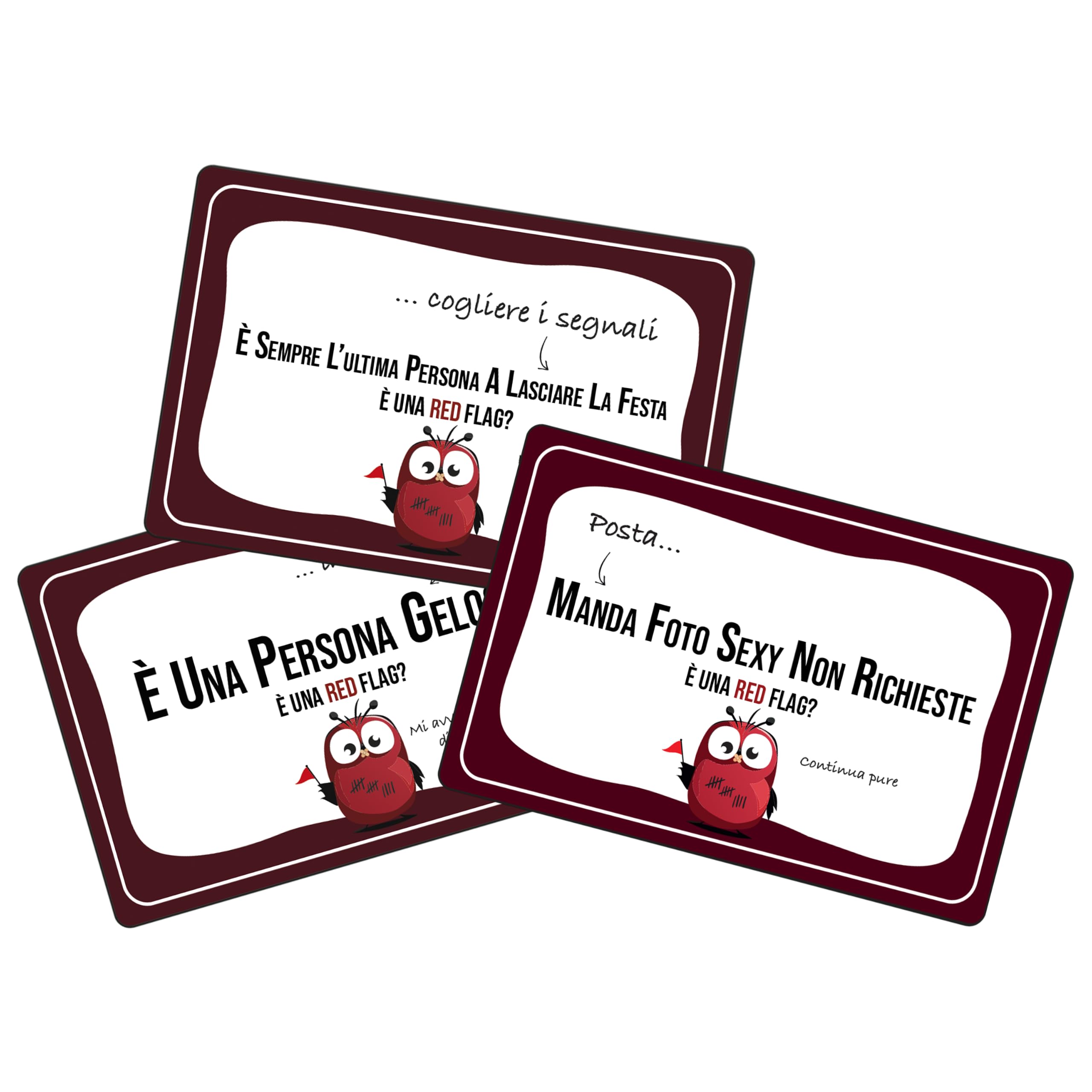 Asmodee Party Games È una Red Flag? Edizione VM18 gioco carte 18+