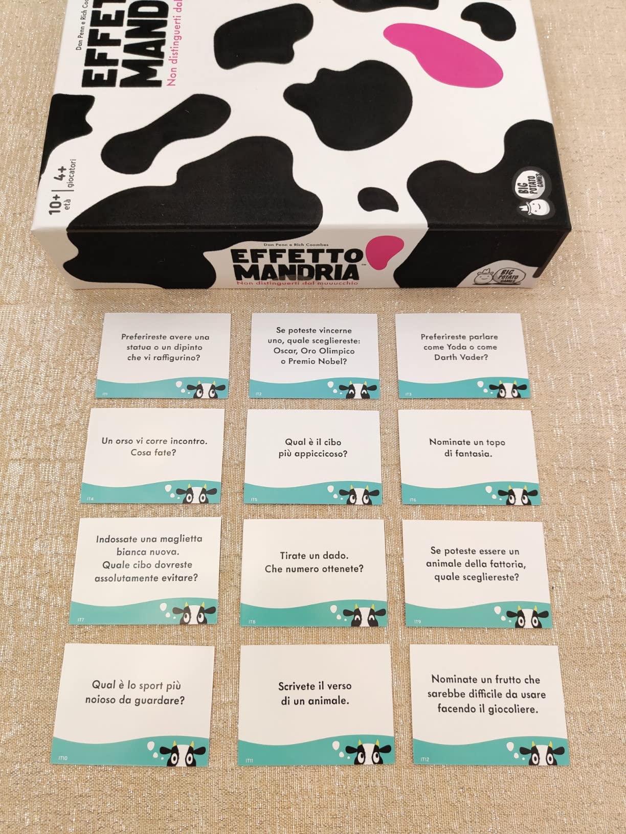 Asmodee Effetto Mandria party game carte pezzato italiano 4-20 giocatori