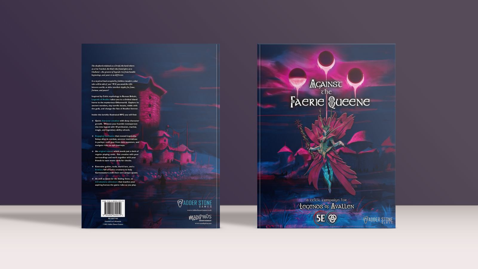 Modiphius Legends of Avallen Trilogia Bundle Gioco di Ruolo 3 Volumi