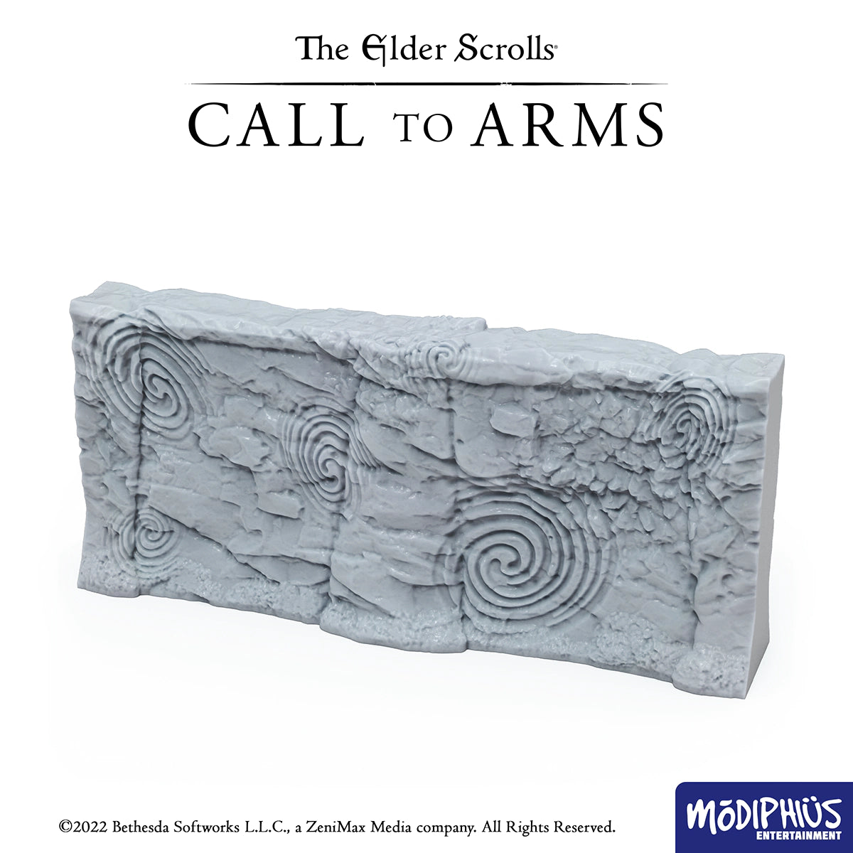 Modiphius Elder Scrolls Call to Arms Nord Tomb Walls scenico STL