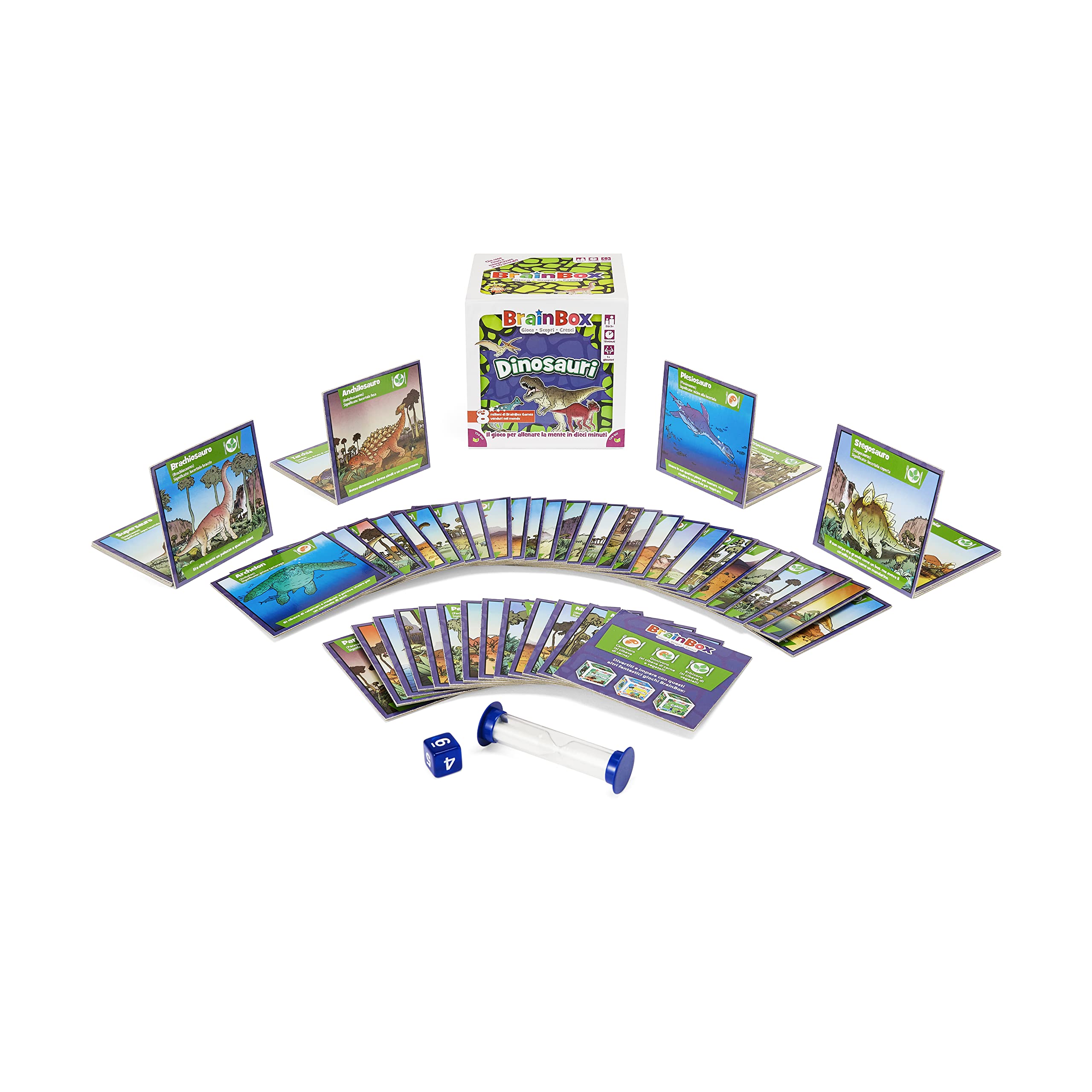 Asmodee Giochi per Bambini BrainBox Dinosauri 2022 gioco memoria