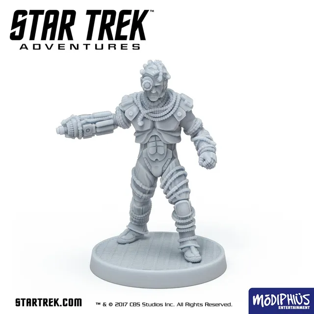 Star Trek Adventures Borg Male 1 TNG file STL miniatura 32mm