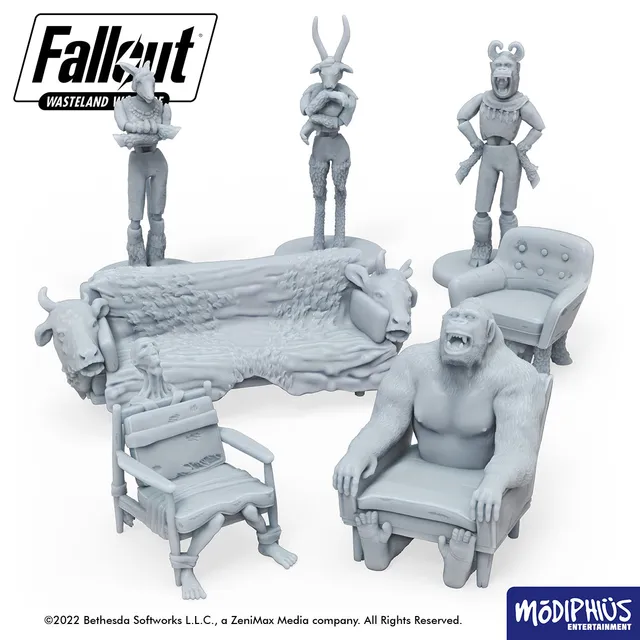 Modiphius Fallout Wasteland Warfare The Pack Animal Decor STL stampa 3D
