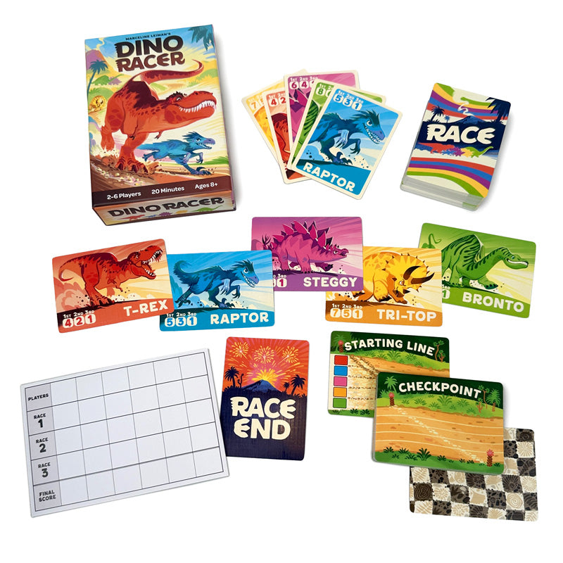Underdog Games Dino Racer gioco da tavolo pre-order corse dinosauri