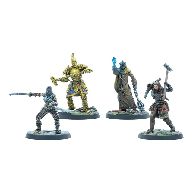 Modiphius Elder Scrolls Call to Arms Adventurer Veterans miniature 32mm resina