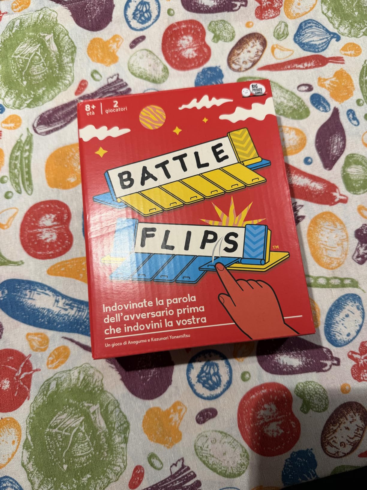 Asmodee Battle Flips gioco tavolo parole duello 2 giocatori