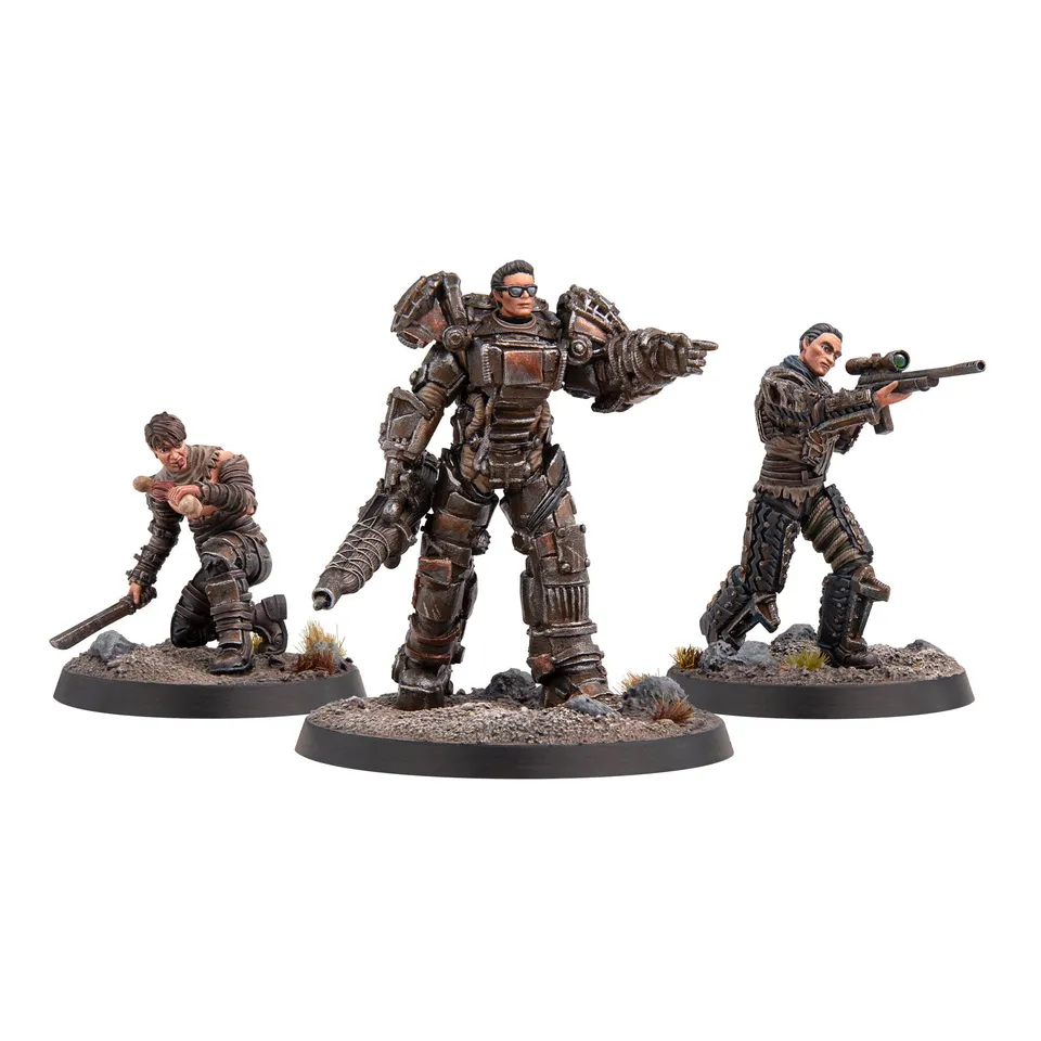 Modiphius Fallout Raiders Big Fish set 3 miniature 32mm