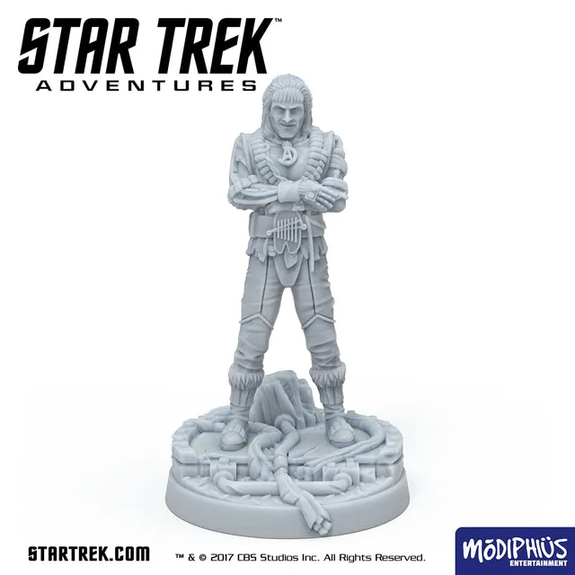 Modiphius Star Trek Khan miniatura STL 32mm posa alternativa