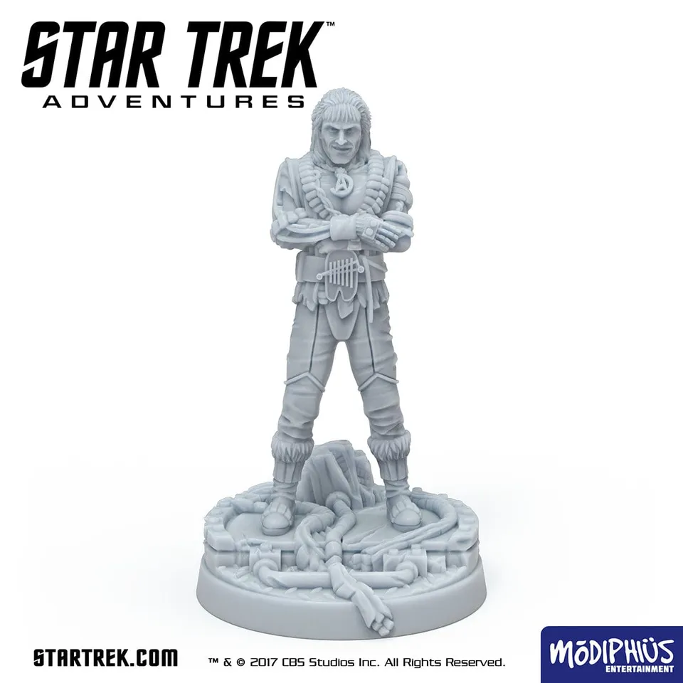 Modiphius Star Trek Khan miniatura STL 32mm posa alternativa