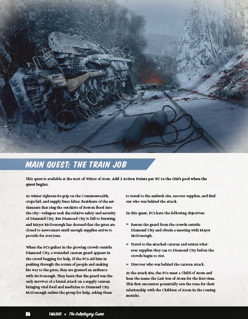 Fallout The Roleplaying Game Winter of Atom manuale PDF 248 pagine