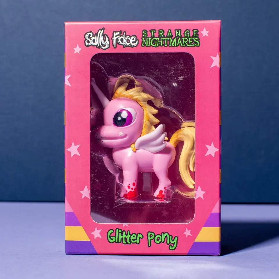 Maestro Media Sally Face Glitter Pony figure da collezione