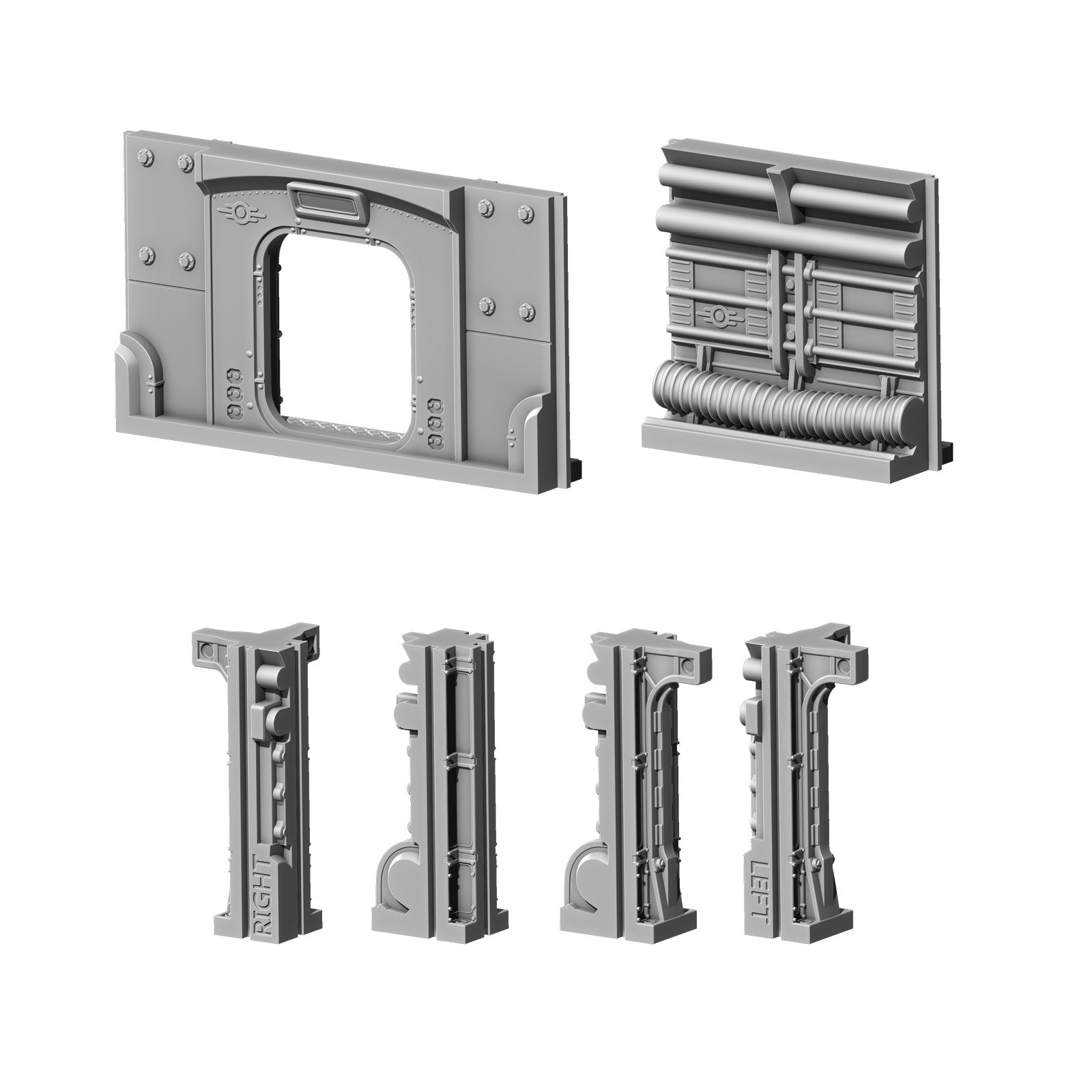 Modiphius Fallout Wasteland Warfare Vault Walls Pack file STL