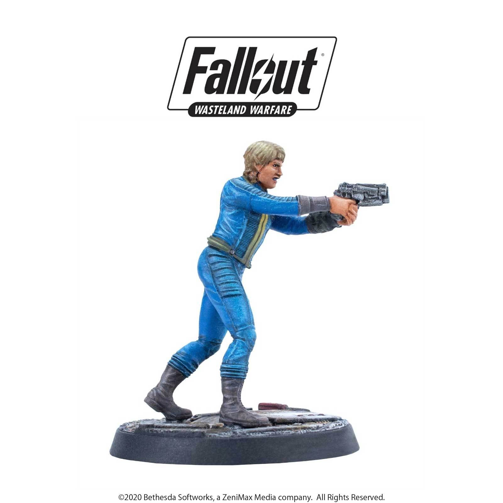 Modiphius Fallout Wasteland Warfare Survivors Vault Personnel miniature